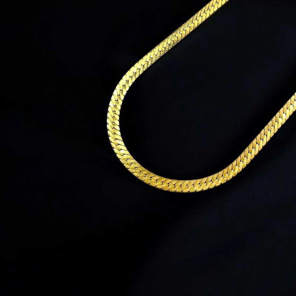 Givenchy Snake Chain Necklace Vintage Gold 2200 - image 2