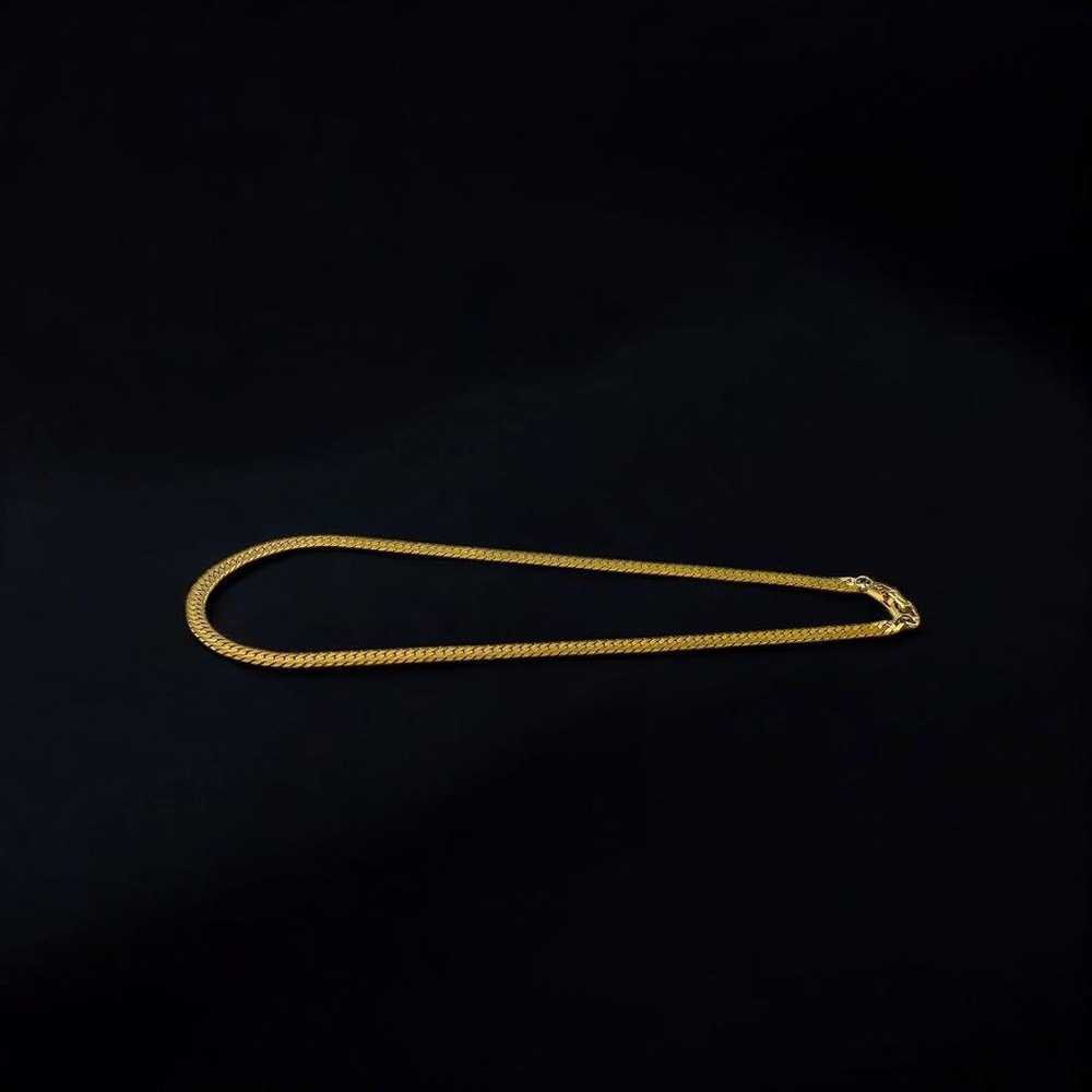 Givenchy Snake Chain Necklace Vintage Gold 2200 - image 5