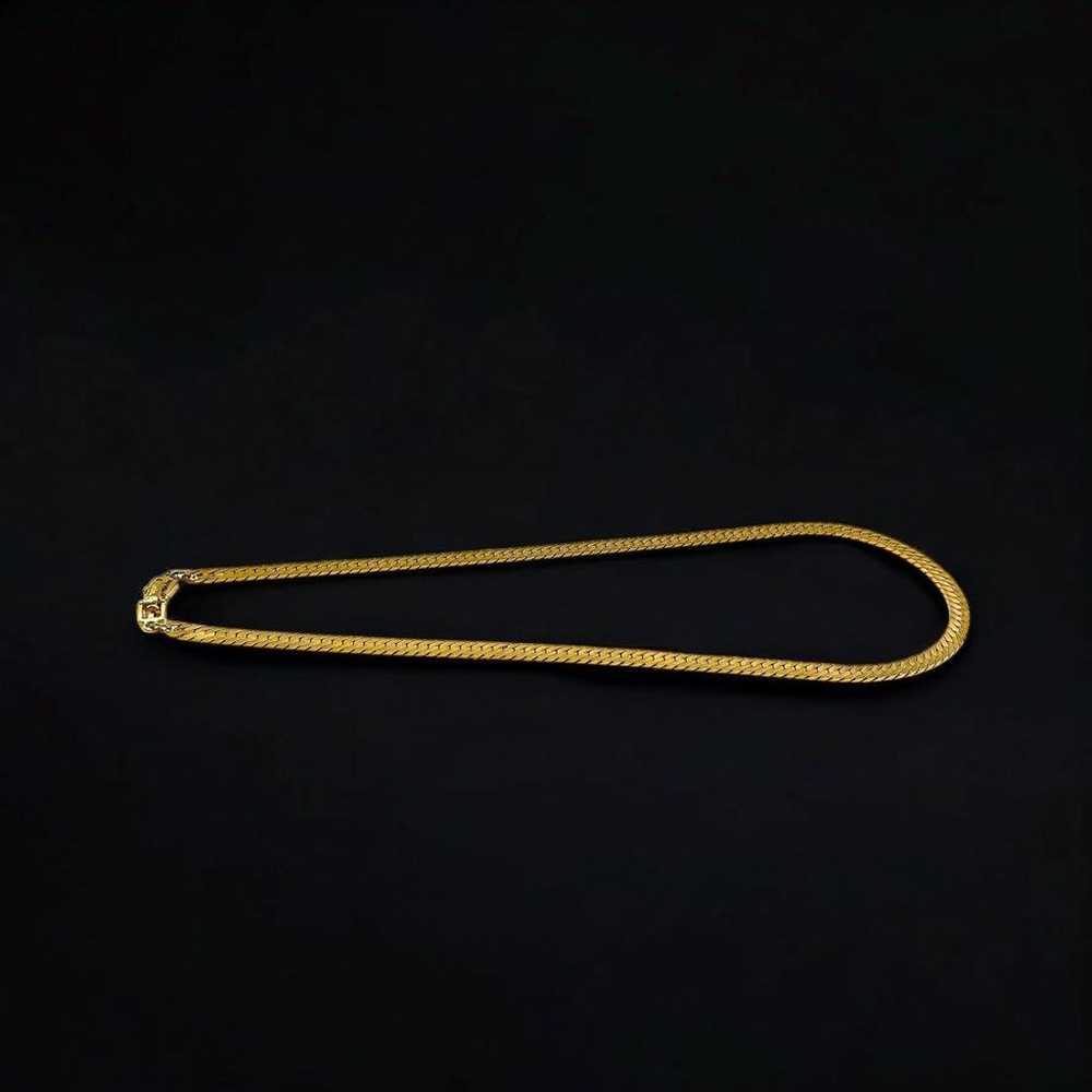 Givenchy Snake Chain Necklace Vintage Gold 2200 - image 6