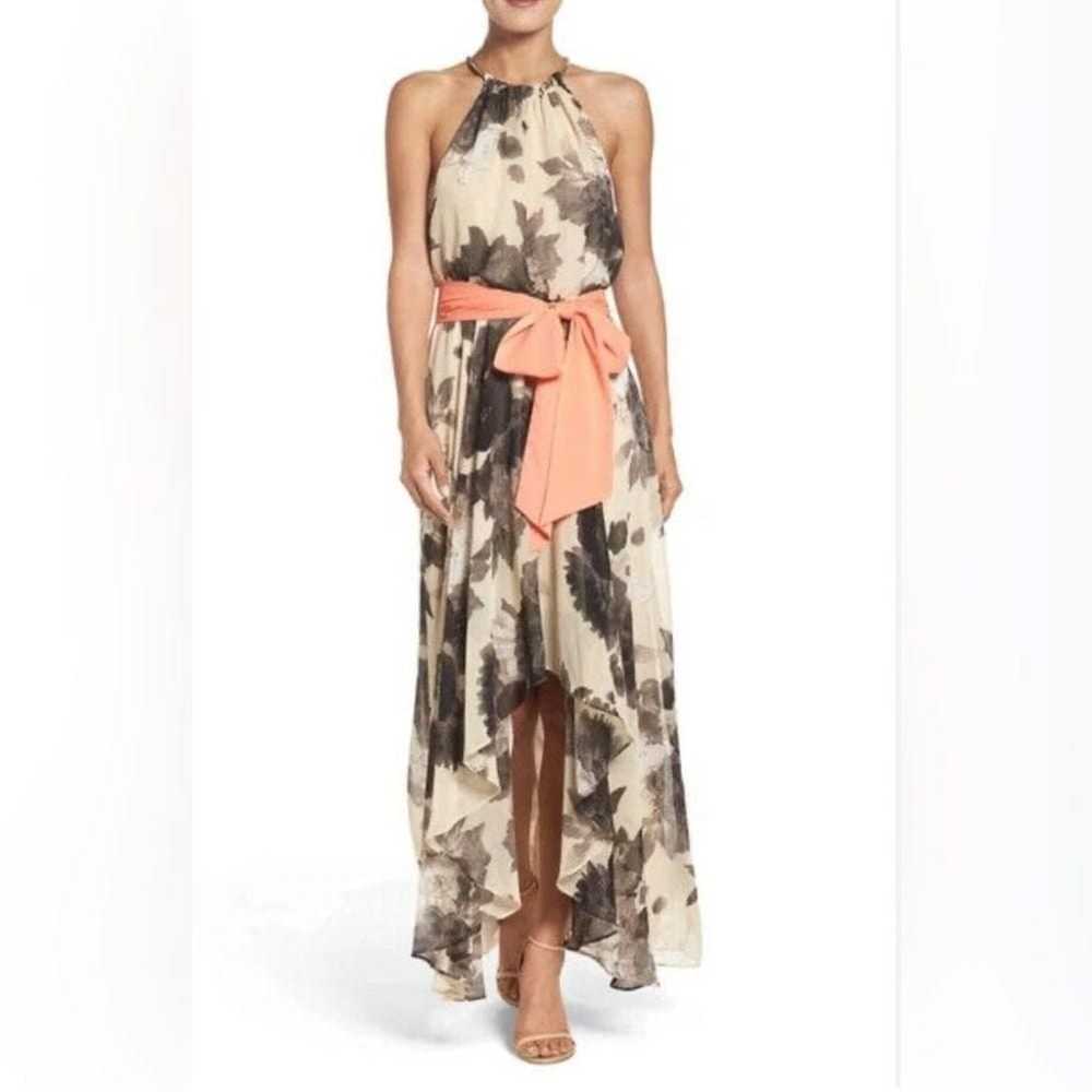 Eliza J Floral Print Maxi Dress Cream/Black with … - image 1