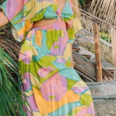 Show Me Your Mumu Dana Maxi Dress Size Small summ… - image 1