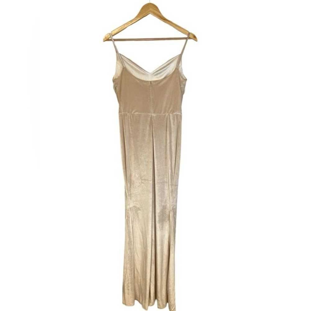 Lavetir Velvet Champagne color Maxi/Gown. Size 8 - image 2