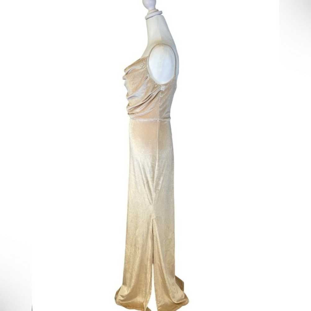 Lavetir Velvet Champagne color Maxi/Gown. Size 8 - image 5