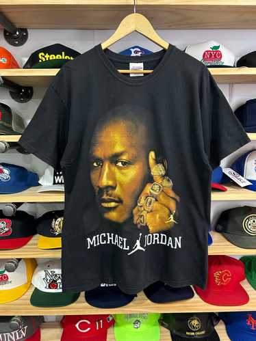 Vintage Michael Jordan Bootleg 6 Rings Tee Large - image 1