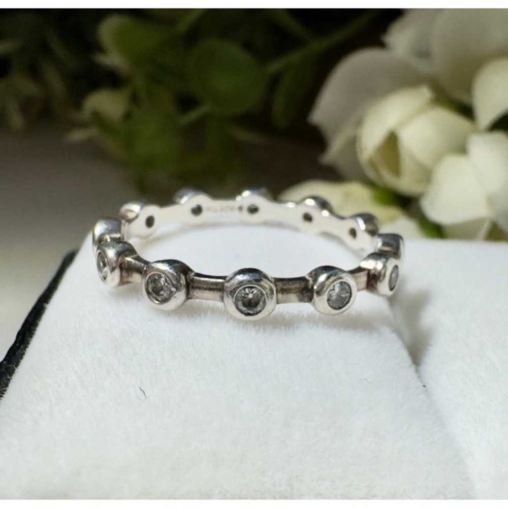 Silpada Band Ring Eternity Stone Ring Solid 925 S… - image 6