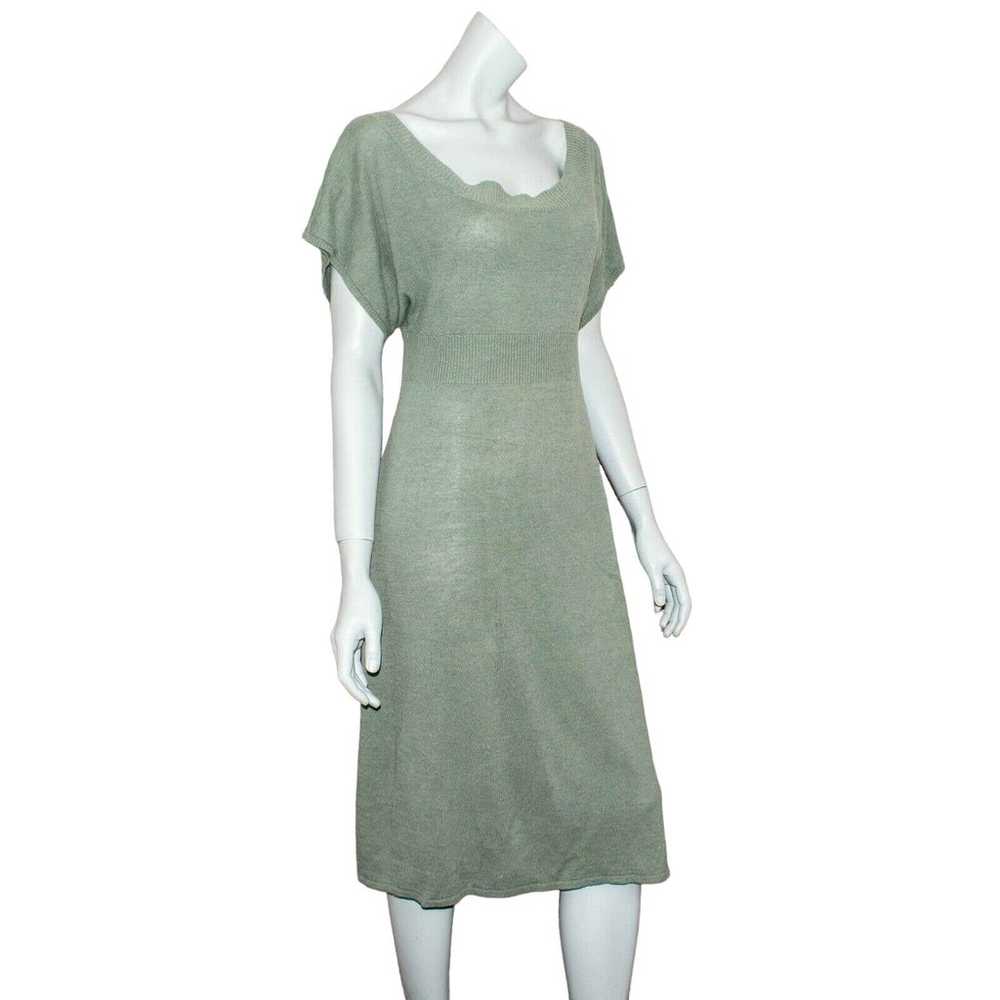 ZERO + MARIA CORNEJO Women's Knit Dress Green Lin… - image 4