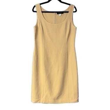 St. John tan knit sleeveless dress 6