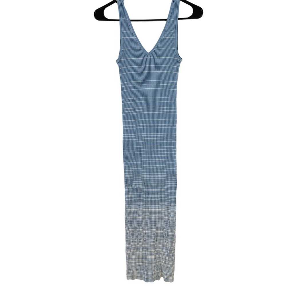 Staud Dana Striped Ribbed Knit Sleeveless V-Neck … - image 7