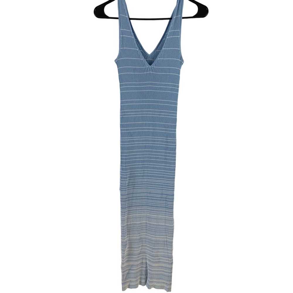 Staud Dana Striped Ribbed Knit Sleeveless V-Neck … - image 9