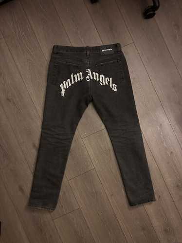 Palm Angels Palm Angels Black Logo Denim