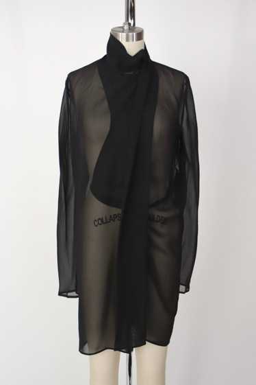 2022 Ann Demeulemeester Silk Wrap Tunic