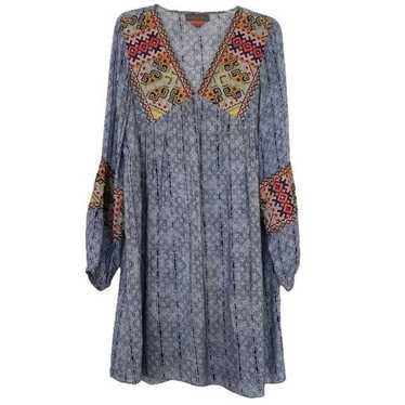 Bhanuni by Jyoti Boho Embroidered Beaded Dress Med