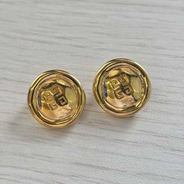 【Rare】GIVENCHY Vintage Logo Earrings - image 1