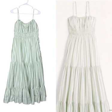 Abercrombie & Fitch Ruched Tiered Maxi Dress Size… - image 1