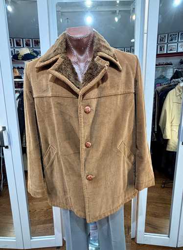 70’s Light Brown Corduroy Coat By MC Gregor