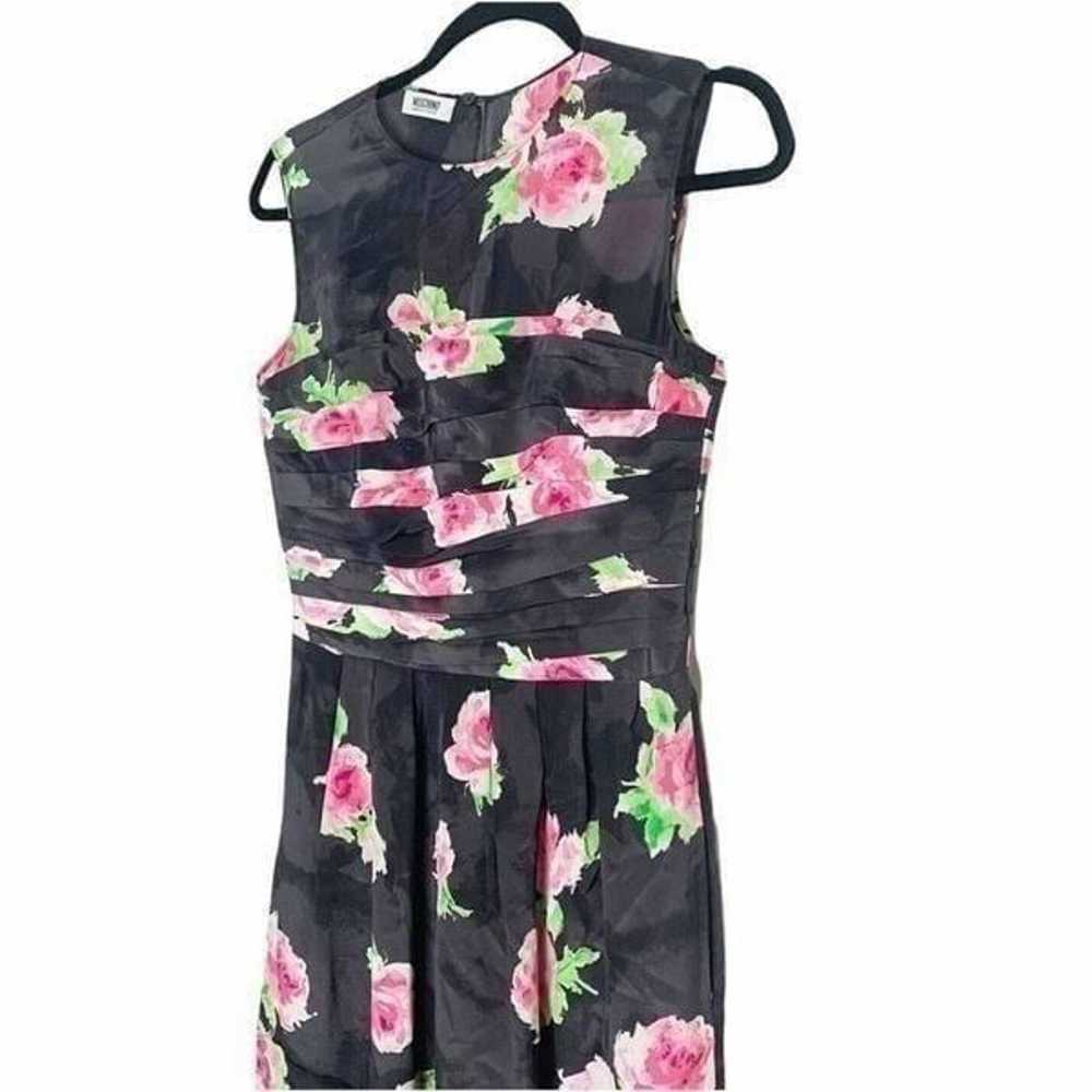 Moschino Sleeveless Dress Pink Floral - image 2