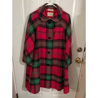 Vintage 1960’s Jack Clarke pink green plaid pure n