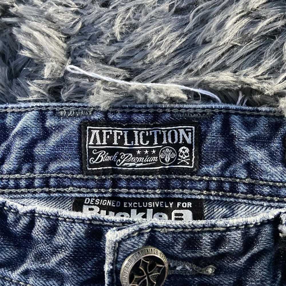 Affliction AUTHENTIC Y2K super baggy Affliction J… - image 3