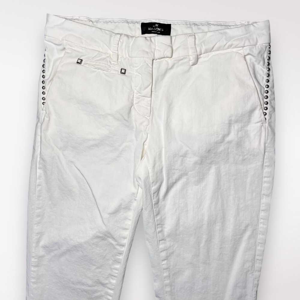 Masons Mason's New York Slim Chino Pants Studded … - image 2