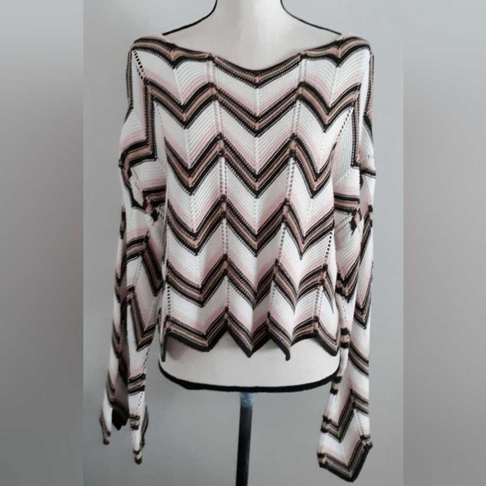 Other Francesca’s Crop Bell Sleeve Sweater - image 2