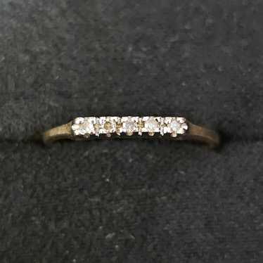 14k Diamond Yellow Gold Ring (Vintage)