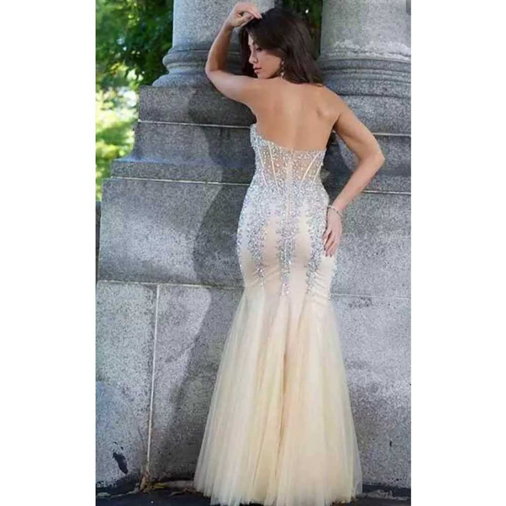 Anny Lee Mermaid Sweetheart Sheer Bodice formal d… - image 2