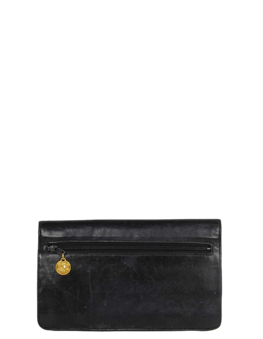 Chanel Vintage Black Wallet/Clutch AS-IS - image 3