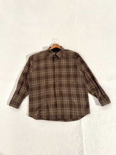 Pendleton Plaid Light Brown/Cream Lodge Shirt Sz. 