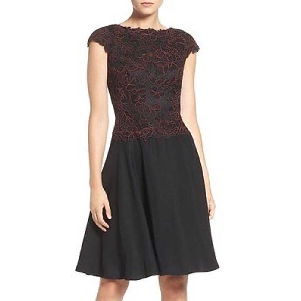 Tadashi Shoji Embroidered Lace Fit and Flare Dres… - image 2