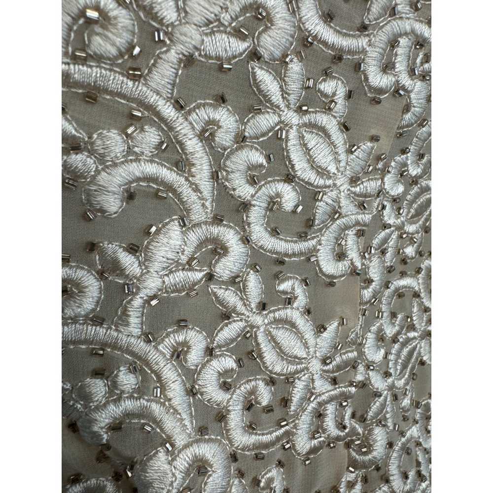 BlackTie Oleg Cassini embroidered beaded long for… - image 11