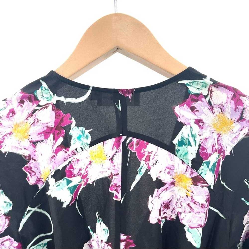 A.L.C. Quinn Dress Size 6 Midi Floral Silk Crepe … - image 6