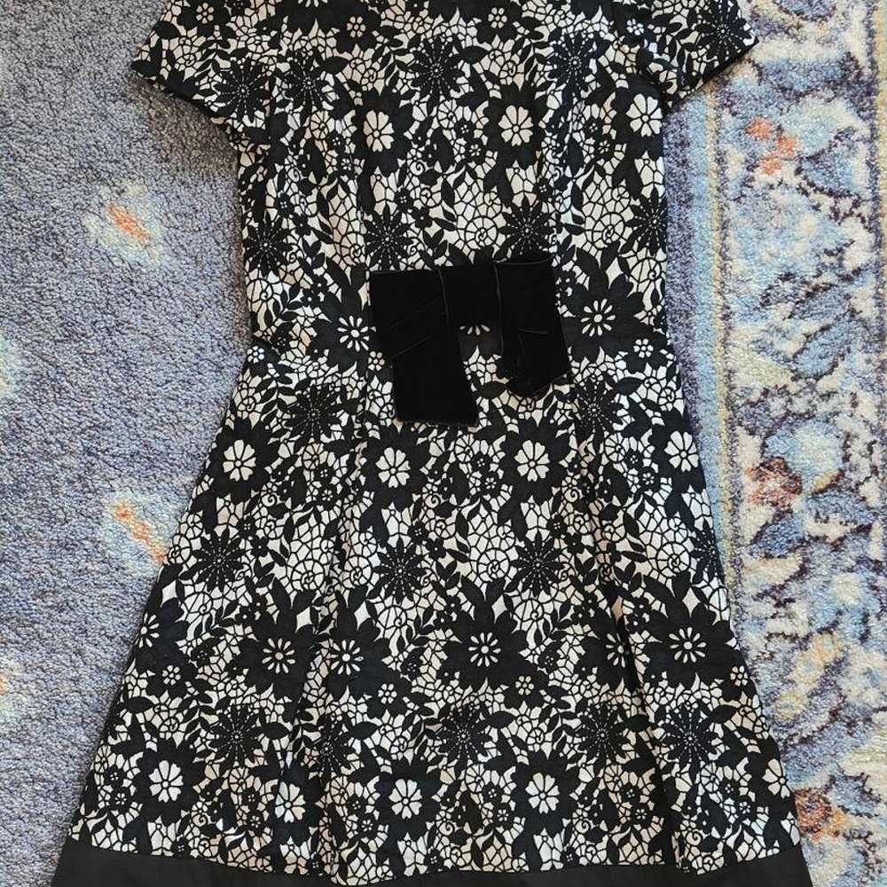 [Ms. Gracy] Floral Print Black One-Piece Dress [S… - image 2