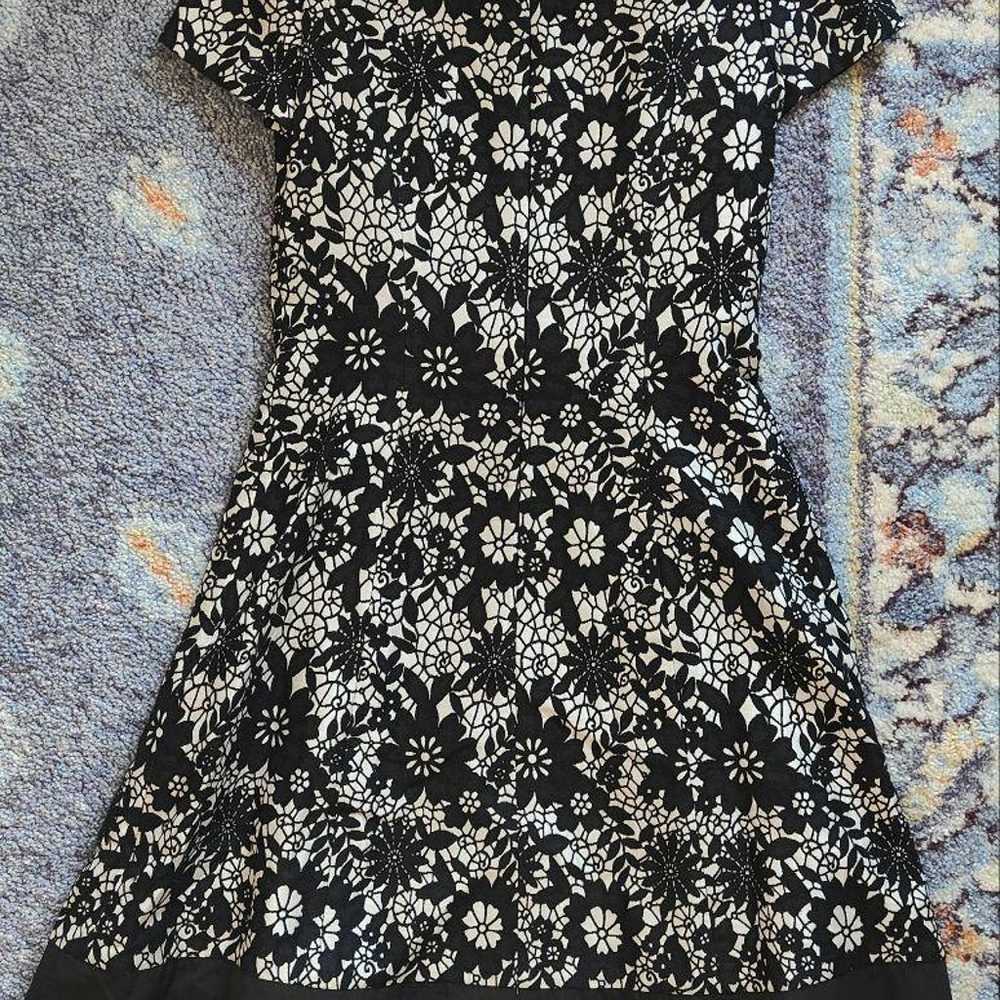 [Ms. Gracy] Floral Print Black One-Piece Dress [S… - image 3