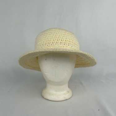 Vintage Cream Knitted Boonie Hat