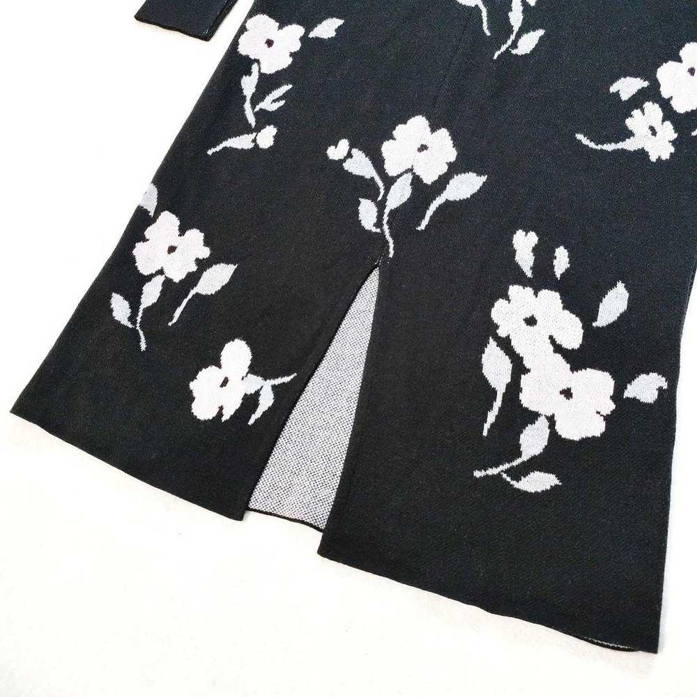 【Excellent Condition】Seventen Flower Jacquard Kni… - image 10