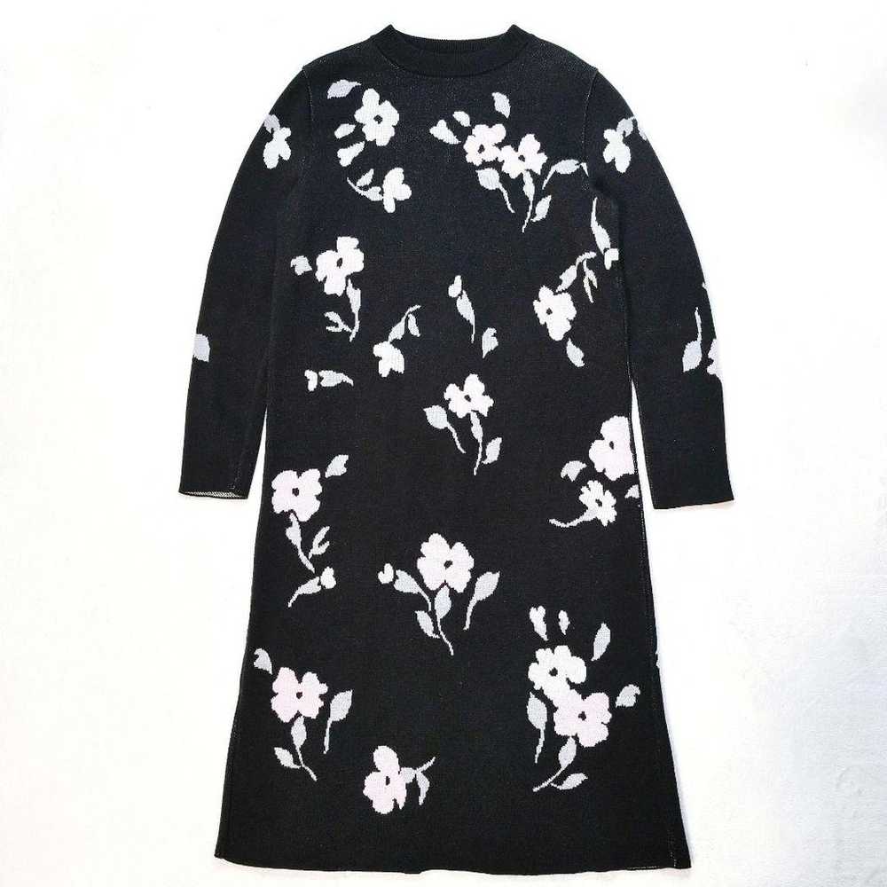 【Excellent Condition】Seventen Flower Jacquard Kni… - image 11