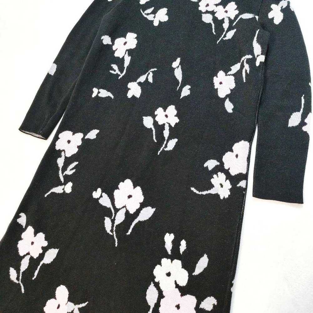 【Excellent Condition】Seventen Flower Jacquard Kni… - image 3