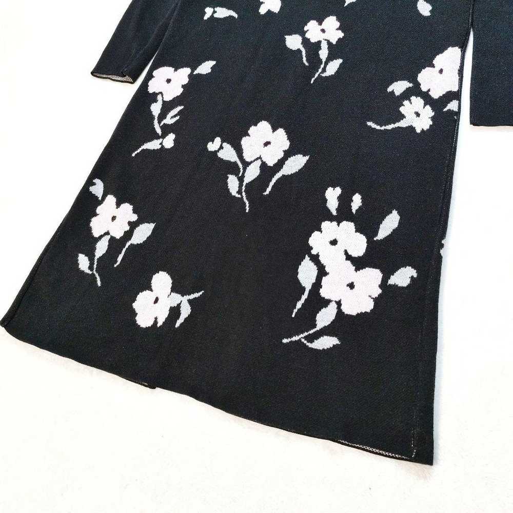 【Excellent Condition】Seventen Flower Jacquard Kni… - image 4