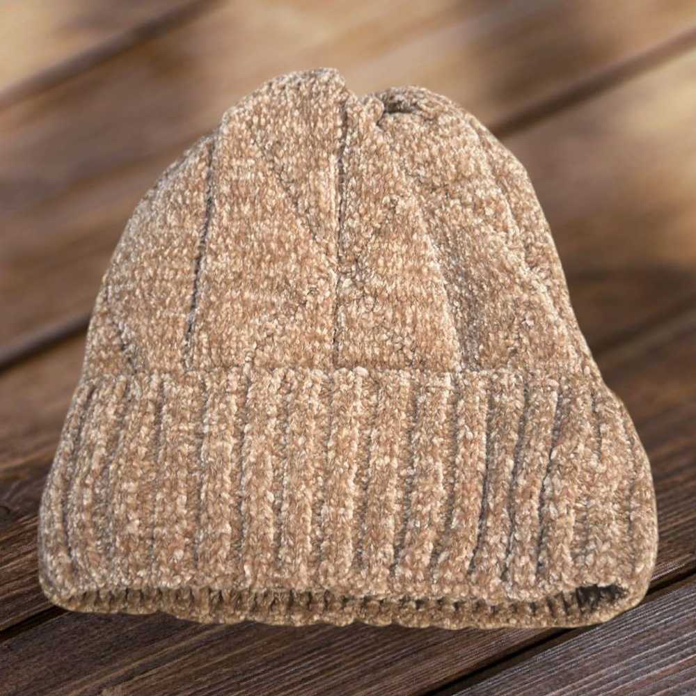 [0] Women's knit beanie, loose and cute, knit cas… - image 2