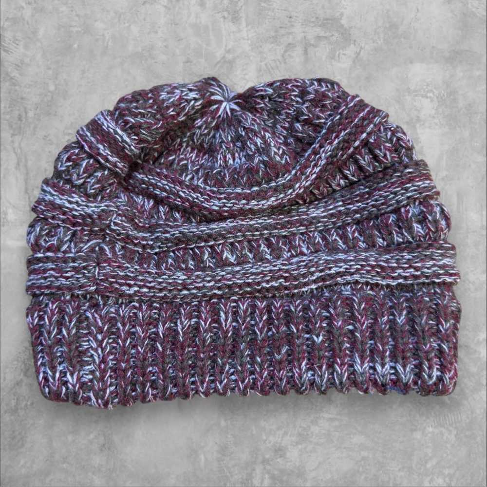 [0] Women's knit beanie, loose and cute, knit cas… - image 2