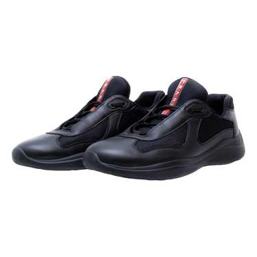 Prada Leather low trainers