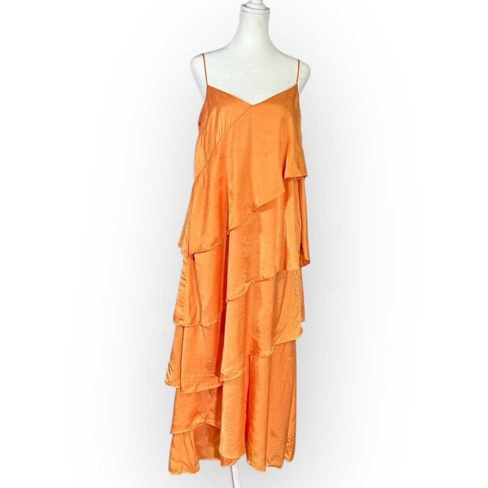 MARA HOFFMAN Salome Dress Women's Medium Orange S… - image 3