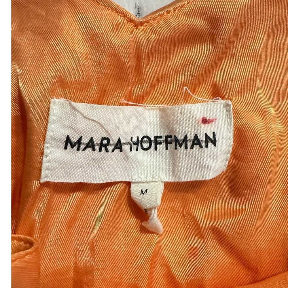 MARA HOFFMAN Salome Dress Women's Medium Orange S… - image 7