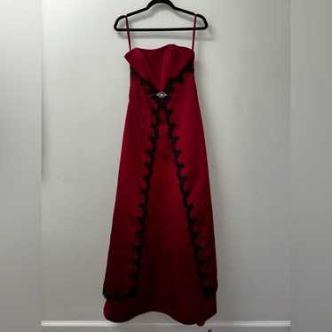 Alexia Designs Red Formal Maxi Dress Size 4