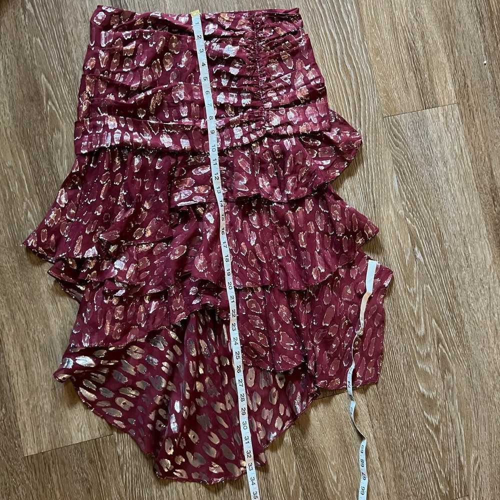 Veronica Beard Blake Skirt and top set Burgundy r… - image 9