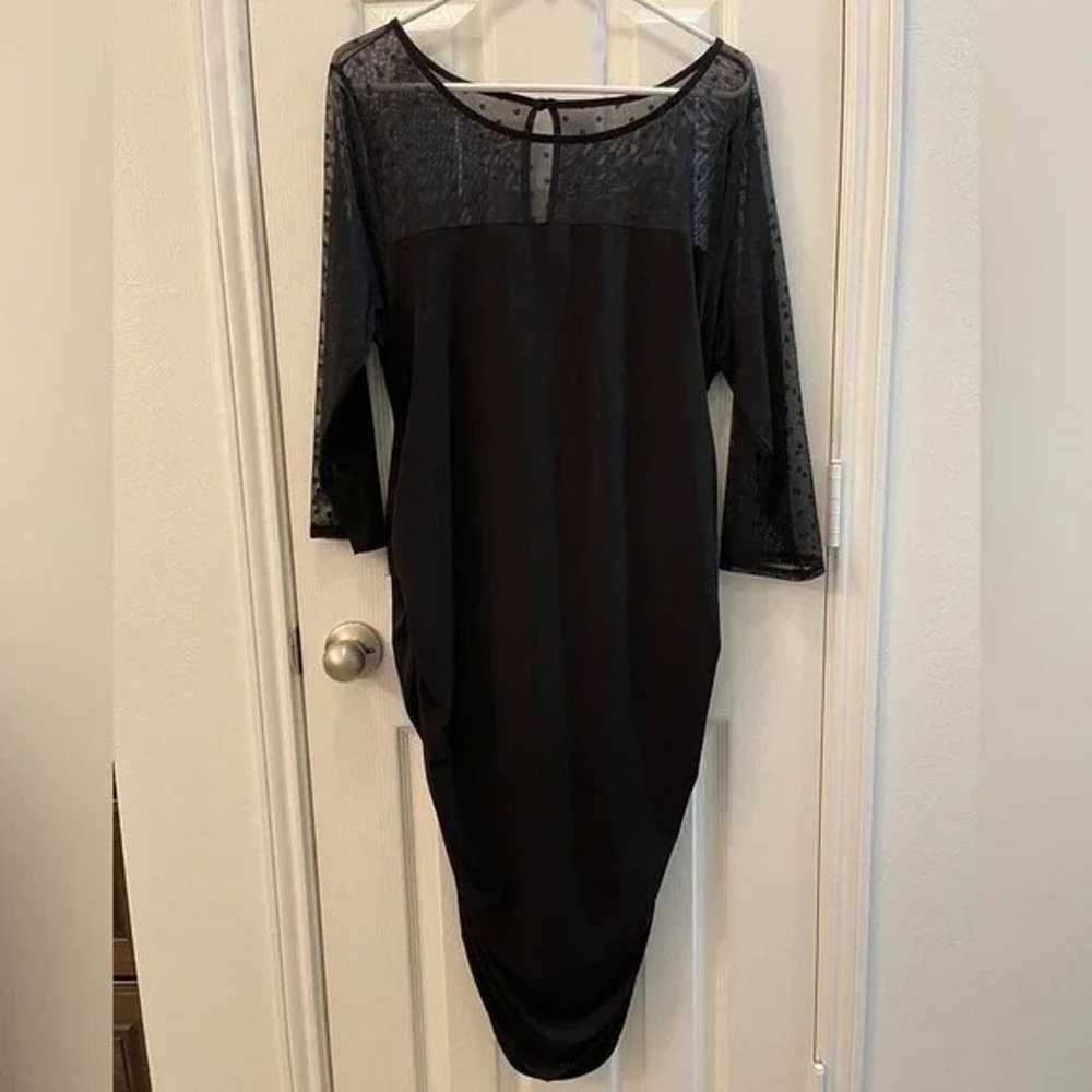 Black Cocktail Dress XL - image 1