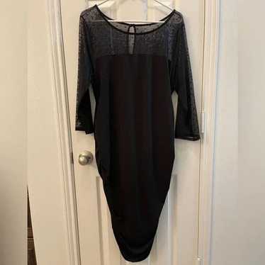 Black Cocktail Dress XL - image 1