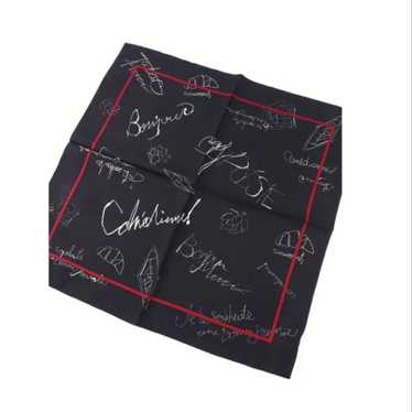 Silk scarf with a graffiti motif - image 1