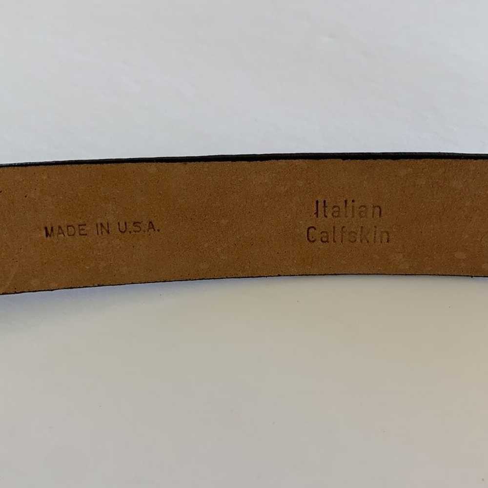 Vintage Emmon calfskin boho western belt - image 5