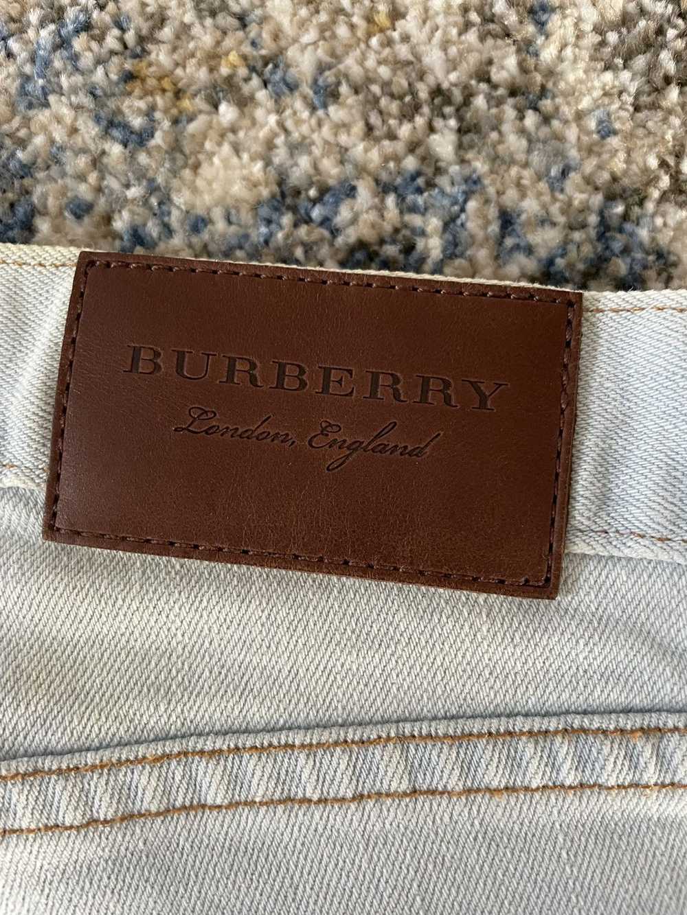 Burberry Light blue Burberry straight-fit jeans - image 4